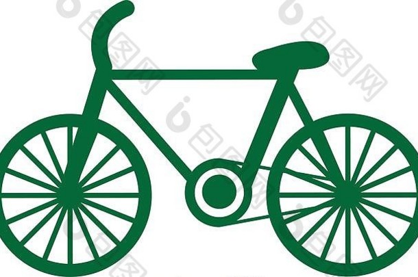自行车生态运输图标