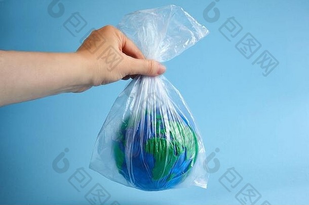 世界全球塑料袋环境污染垃圾回收污染问题概念