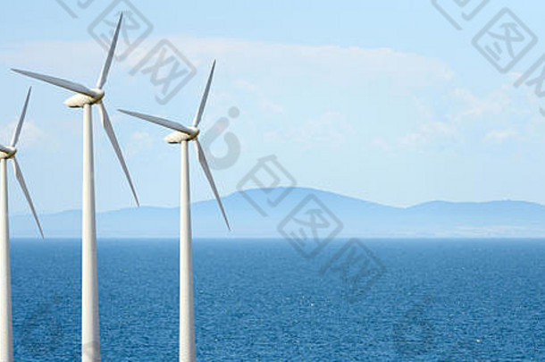 生态权力风涡轮机生成电