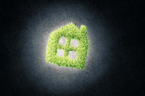 概念生态体系结构提出了绿色房子黑暗巴克