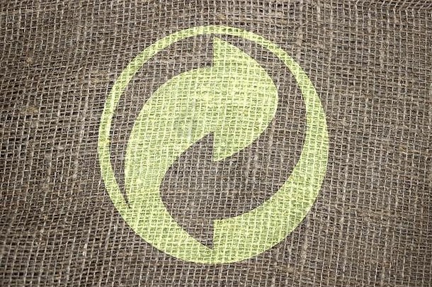 回收象征粗糙的纺织织物概念环境回收生态意识