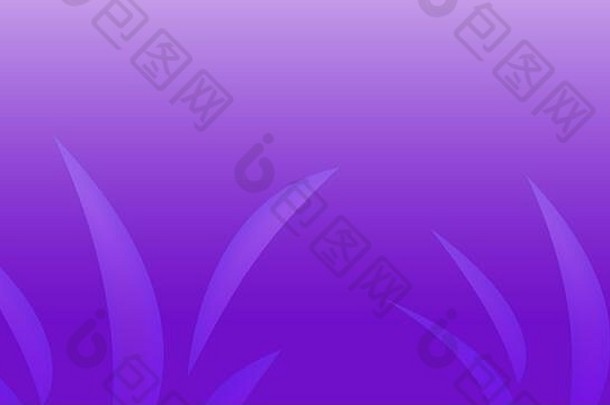 紫色的霓虹灯梯度背景条纹条纹植物插图