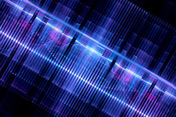 色彩斑斓的发光的未来主义的硬件摘要背景电脑生成的呈现
