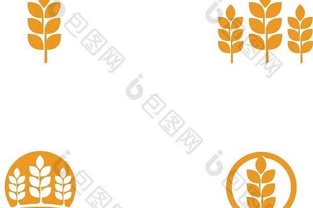 农业小麦标志