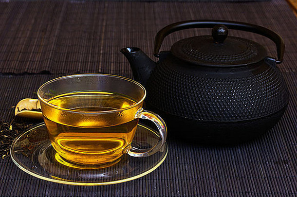 杯茶茶壶竹子席