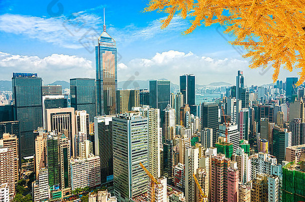 在香港香港空中视图中国