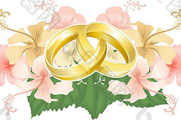 <strong>婚礼主题婚礼主题</strong>特色交织在一起婚礼乐队环美丽的芙蓉花