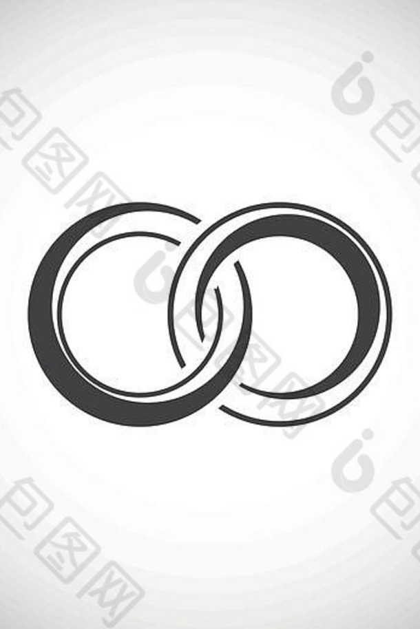 婚礼环图标背景图形网络设计简单的插图互联网概念象征网站按钮移动应用程序