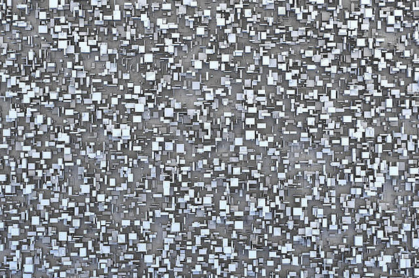 摘要黑色的白色灰色的几何不规则的随机小盒子瓷砖背景设计模式纹理