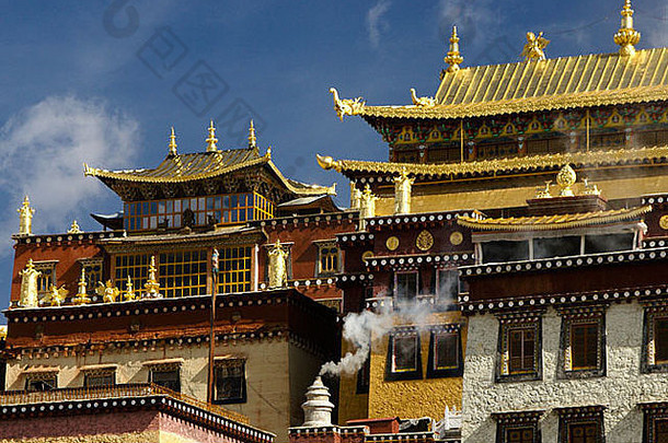 松赞林佛教修道院香格里拉云南中国