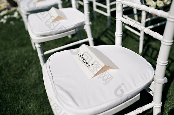 美丽的婚礼仪式设计装饰元素新鲜的花作文花设计花瓣玫瑰椅子