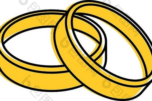 婚礼环图标
