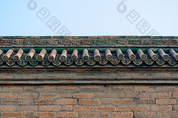 屋顶中国人建筑美丽的模式北京