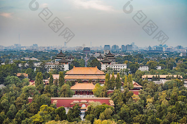 古老的皇家宫殿被禁止的城市北京中国