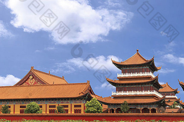 中国人佛教寺庙建筑