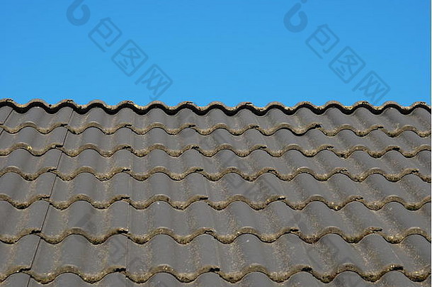 屋面瓷砖背景