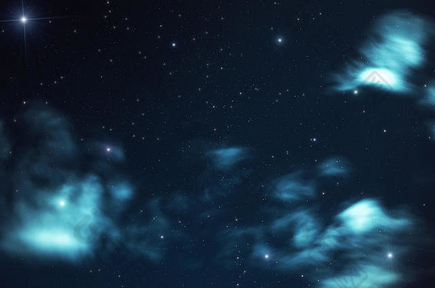 美丽的摘要天上的背景模糊云形式星云星星背景黑暗天空拍摄长exposur