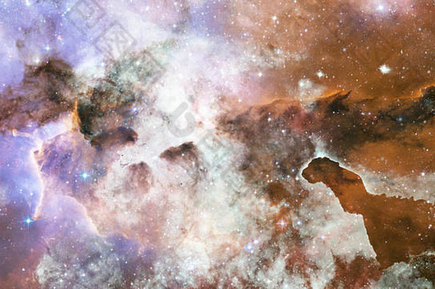 宇宙填满星星星云星系元素图像有家具的美国国家航空航天局
