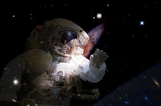 宇航员深空间宇宙艺术元素图像有家具的美国国家航空航天局