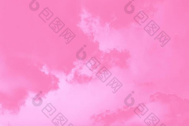 柔和的天空背景粉红色的天空毛茸茸的云