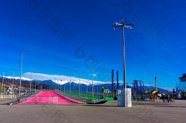 索契俄罗斯1月视图对象奥运公园