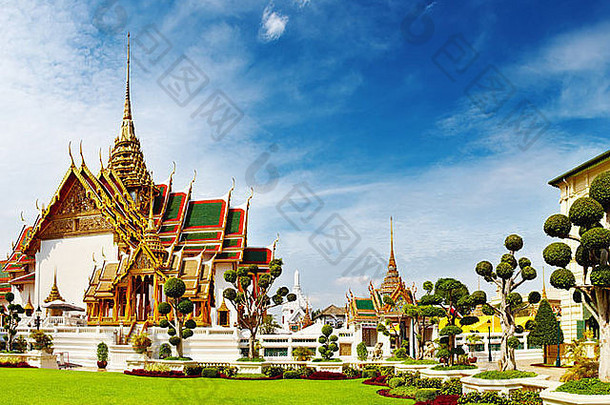 传统的泰国体系结构大宫曼谷