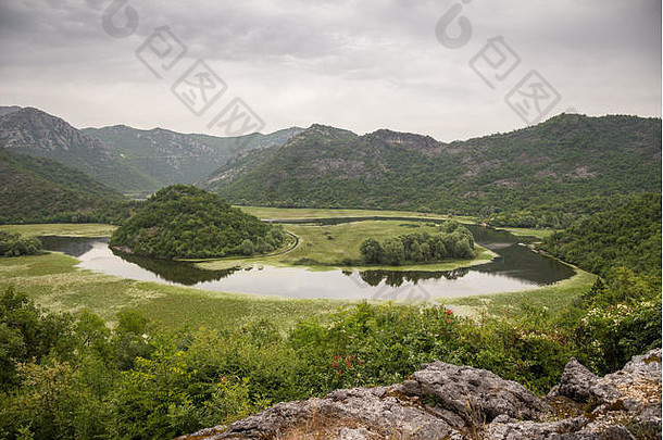 里耶卡crnojevica湖斯卡达尔黑山共和国