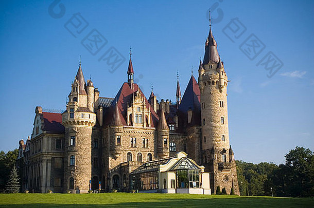 令人难以置信的城堡阴 囊奥波莱西里西亚波兰