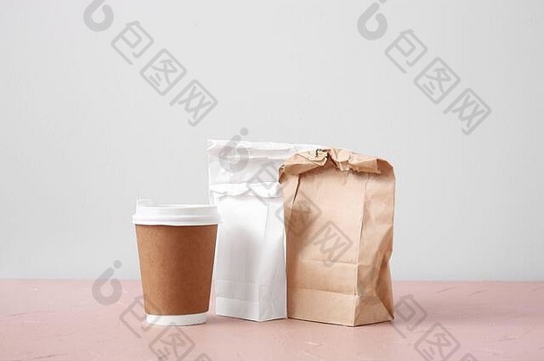 纸袋食物杯咖啡表格