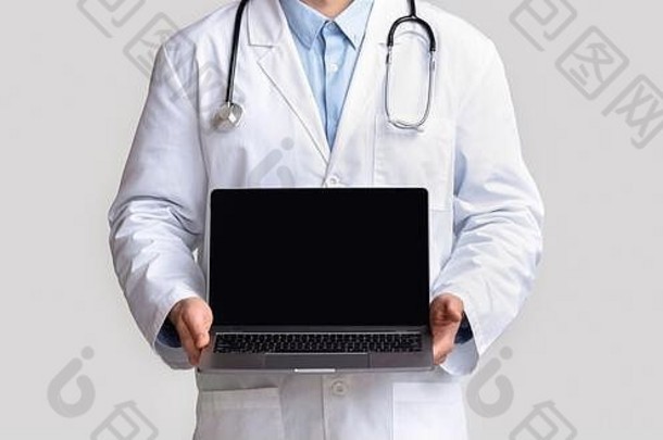 医生显示移动PC空白屏幕空空间