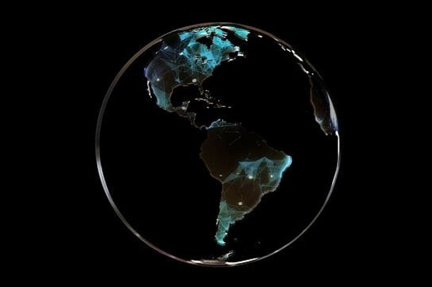 呈现摘要程式化的地球全球有创意的技术设计地球地球明亮的色彩斑斓的设计元素背景