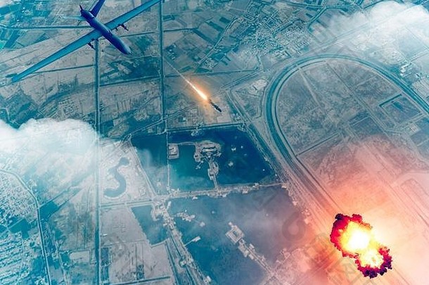 无人机攻击车队伊朗一般卡西姆苏莱曼尼渲染巴格达机场伊拉克