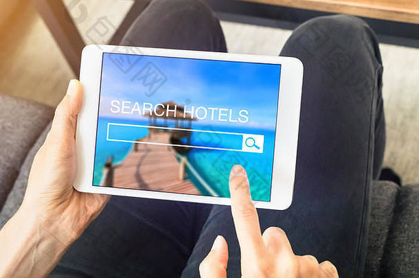 人搜索酒店房间书在线平板电脑电脑搜索引擎网站规划假期