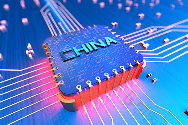 中国的电子芯片技术网络数据传输存储大数据技术电子设备Cpu技术