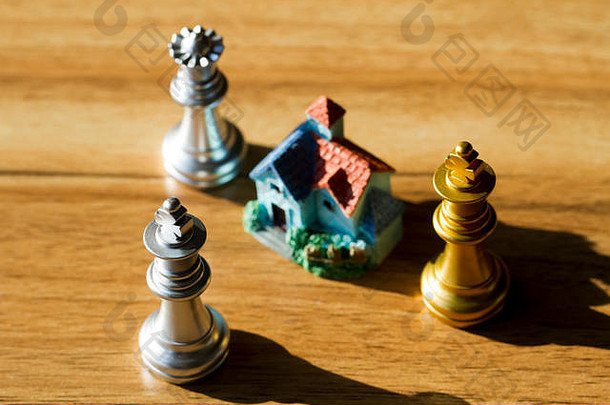 小房子国际象棋块