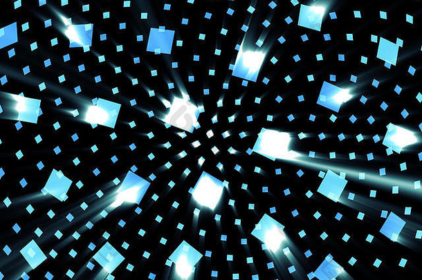 空间粒子网络数据矩阵未来技术网络连接