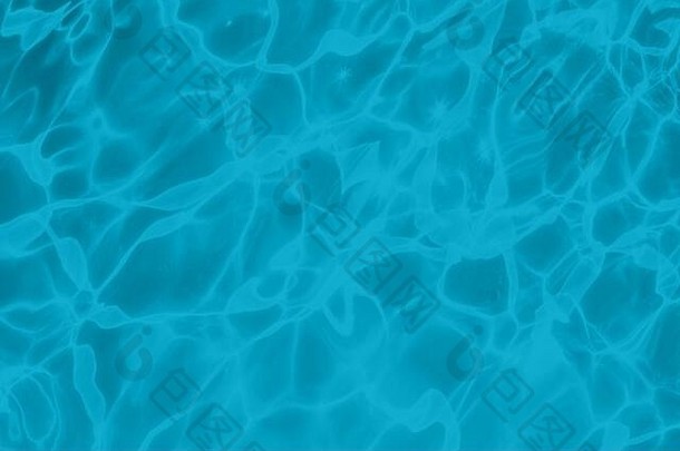 特写镜头粗糙的水表面纹理溅泡沫薄荷蓝色的颜色时尚的新鲜的摘要自然背景颜色趋势