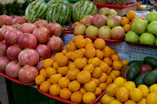 水果蔬菜苹果橙子西红柿tangerines-melons