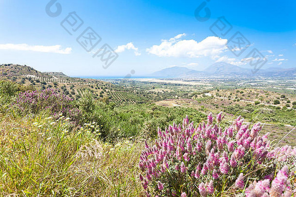 克里特岛希腊景观贴水Ioannis欧洲