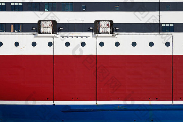 背景纹理照片船的船体窗户