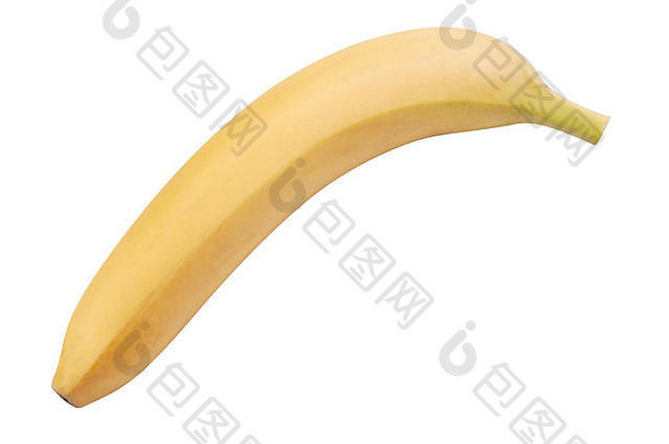 生<strong>黄色</strong>的香蕉孤立的