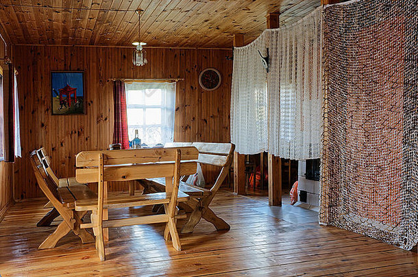 维尔纽斯立陶宛8月标准室内木乡村风格旅游酒店国家森林储备