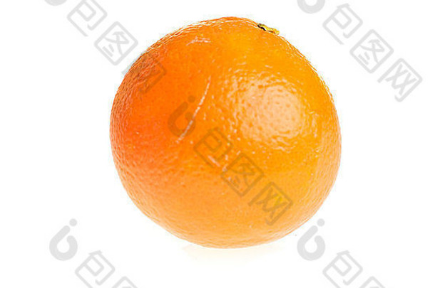 橙色水果孤立的白色