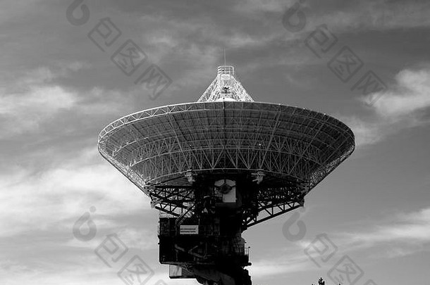 黑与白可爱的几何摘要艺术黑色的喜怒无常的有创意的射电望远镜天空广播telescopeart
