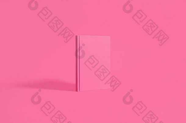 粉红色的笔记本日记杂志匹配粉红色的背景复制空间房间文本