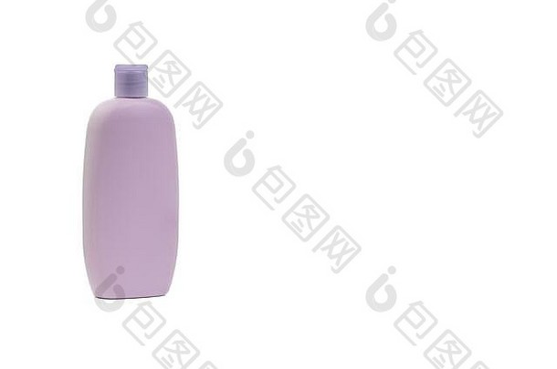 婴儿乳液洗发水瓶孤立的白色背景医疗保健业务概念