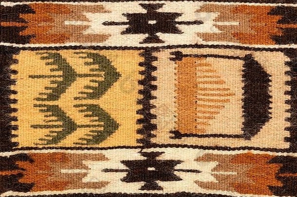 片段罗马尼亚传统的羊毛地毯设计模式