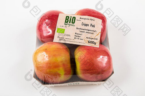 新鲜的食物有机食物有机水果单独打包塑料包装食物超市塑料