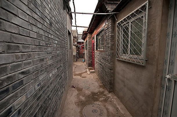 狭窄的小巷胡同北京中国