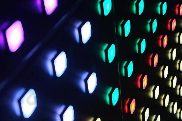 色彩斑斓的光按钮网格阿姆斯特丹光节日
